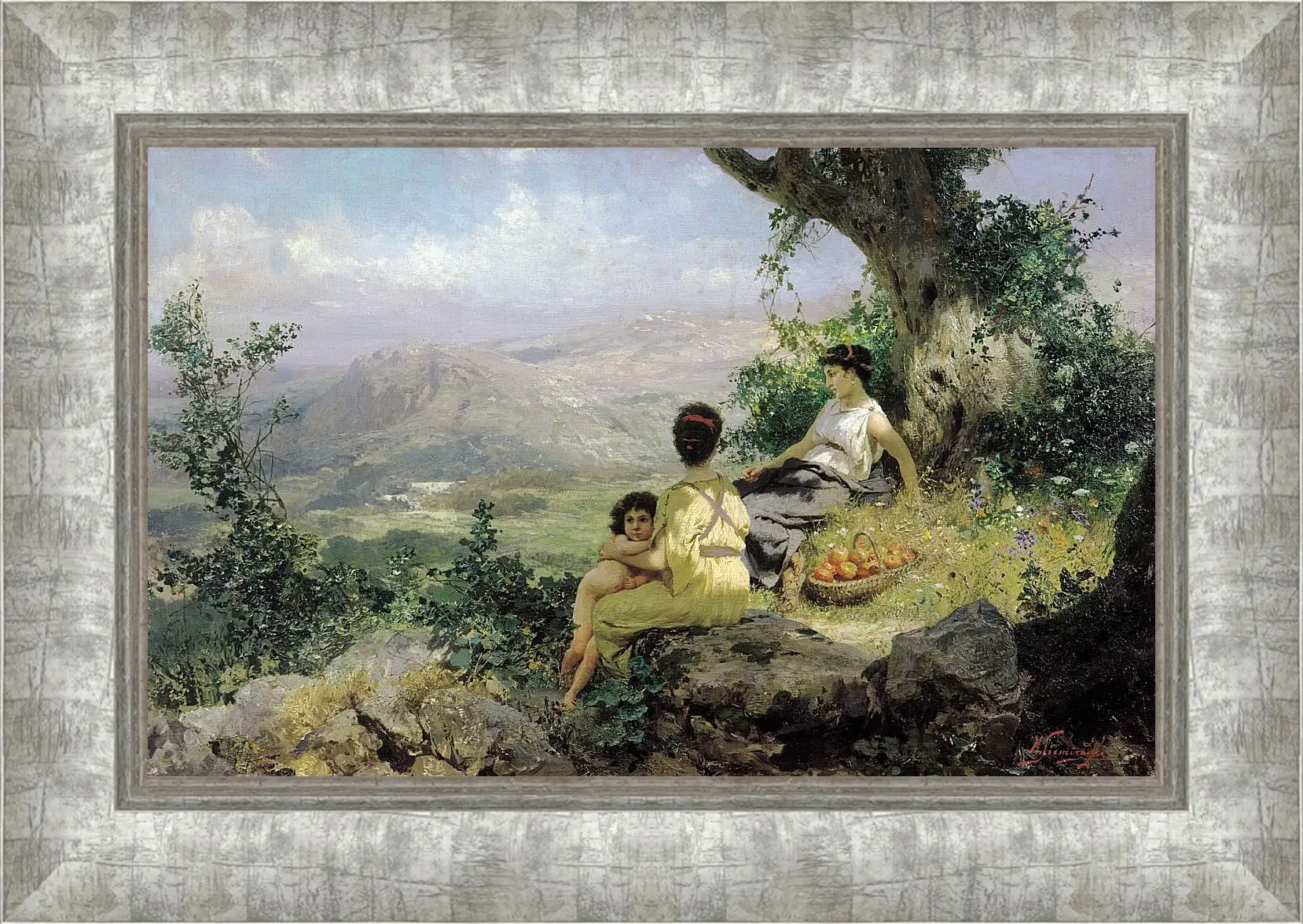 Картина в раме - Отдых. Семирадский Генрих