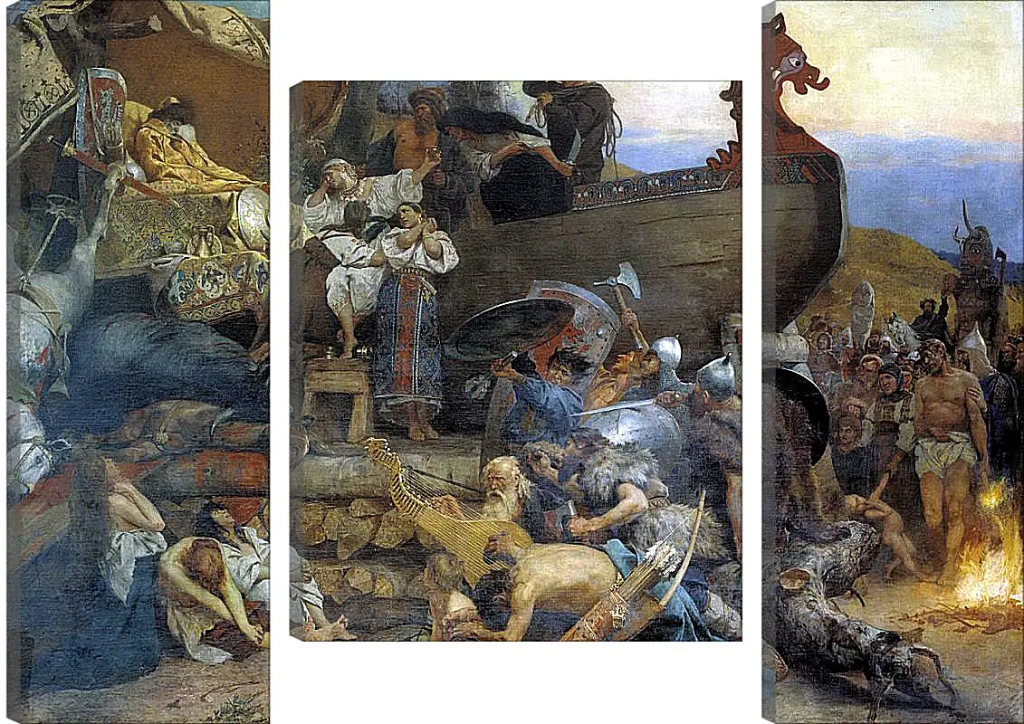 Модульная картина - Похороны знатного руса. Семирадский Генрих