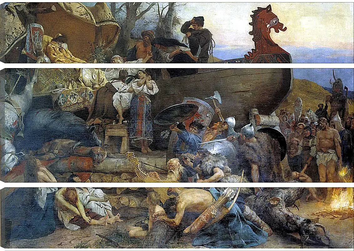Модульная картина - Похороны знатного руса. Семирадский Генрих