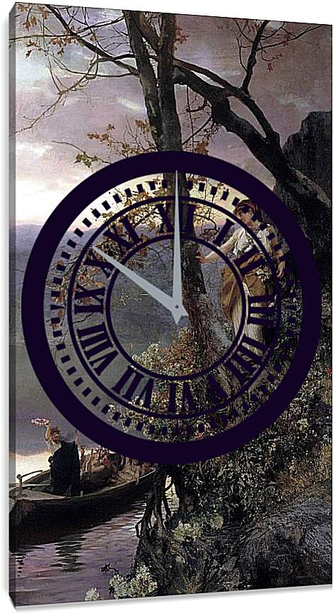 Часы картина - Сцена из римской жизни. Семирадский Генрих