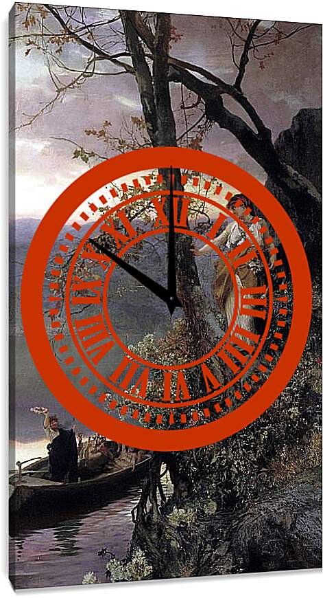 Часы картина - Сцена из римской жизни. Семирадский Генрих