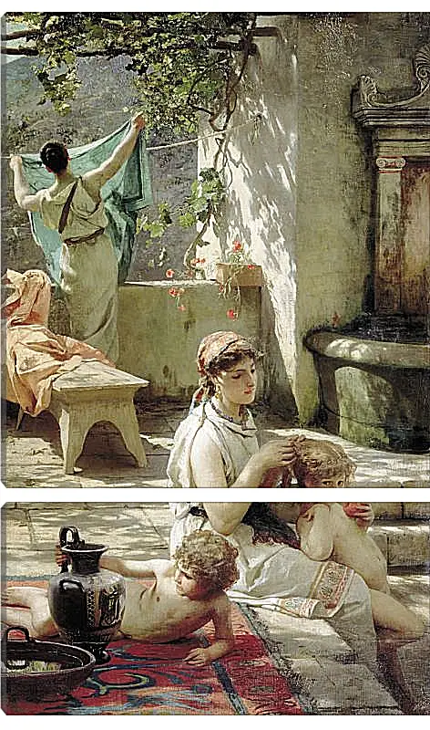Модульная картина - У водоема. Семирадский Генрих