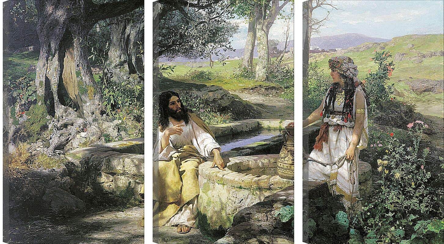 Модульная картина - Христос и самарянка. Семирадский Генрих