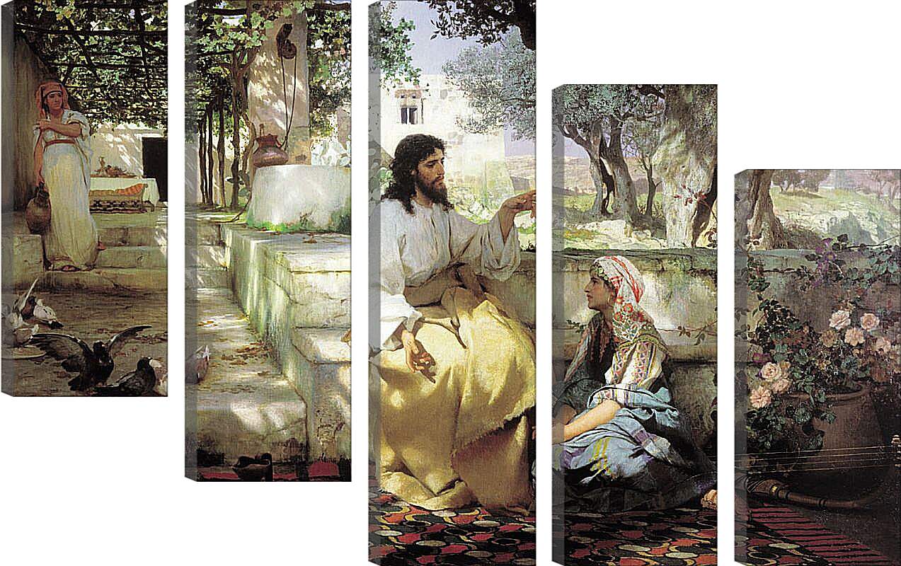 Модульная картина - Христос у Марфы и Марии. Семирадский Генрих