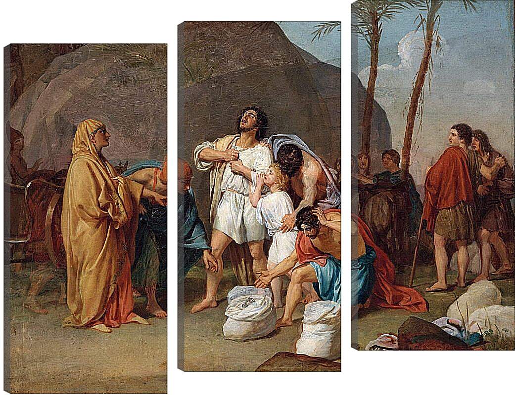 Модульная картина - Братья Иосифа находят чашу в мешке Вениамина. Иванов Александр