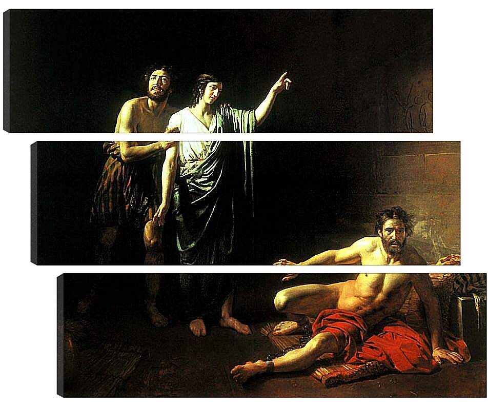 Модульная картина - Иосиф, толкующий сны заключённым с ним в темнице виночерпию и хлебодару. Иванов Александр