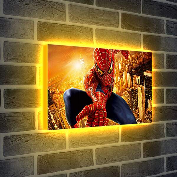 Лайтбокс световая панель - Человек паук