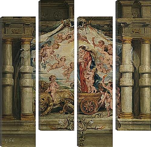 Модульная картина - Triunfo del Amor Divino. Питер Пауль Рубенс