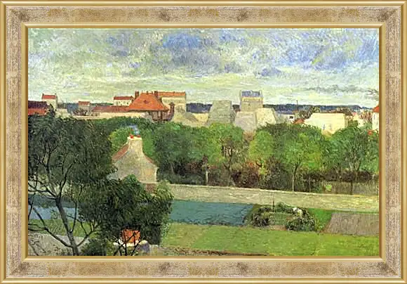Картина в раме - The Market Gardens of Vaugirard. Поль Гоген