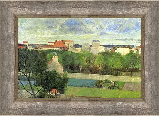 Картина в раме - The Market Gardens of Vaugirard. Поль Гоген
