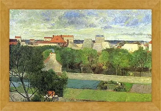 Картина в раме - The Market Gardens of Vaugirard. Поль Гоген