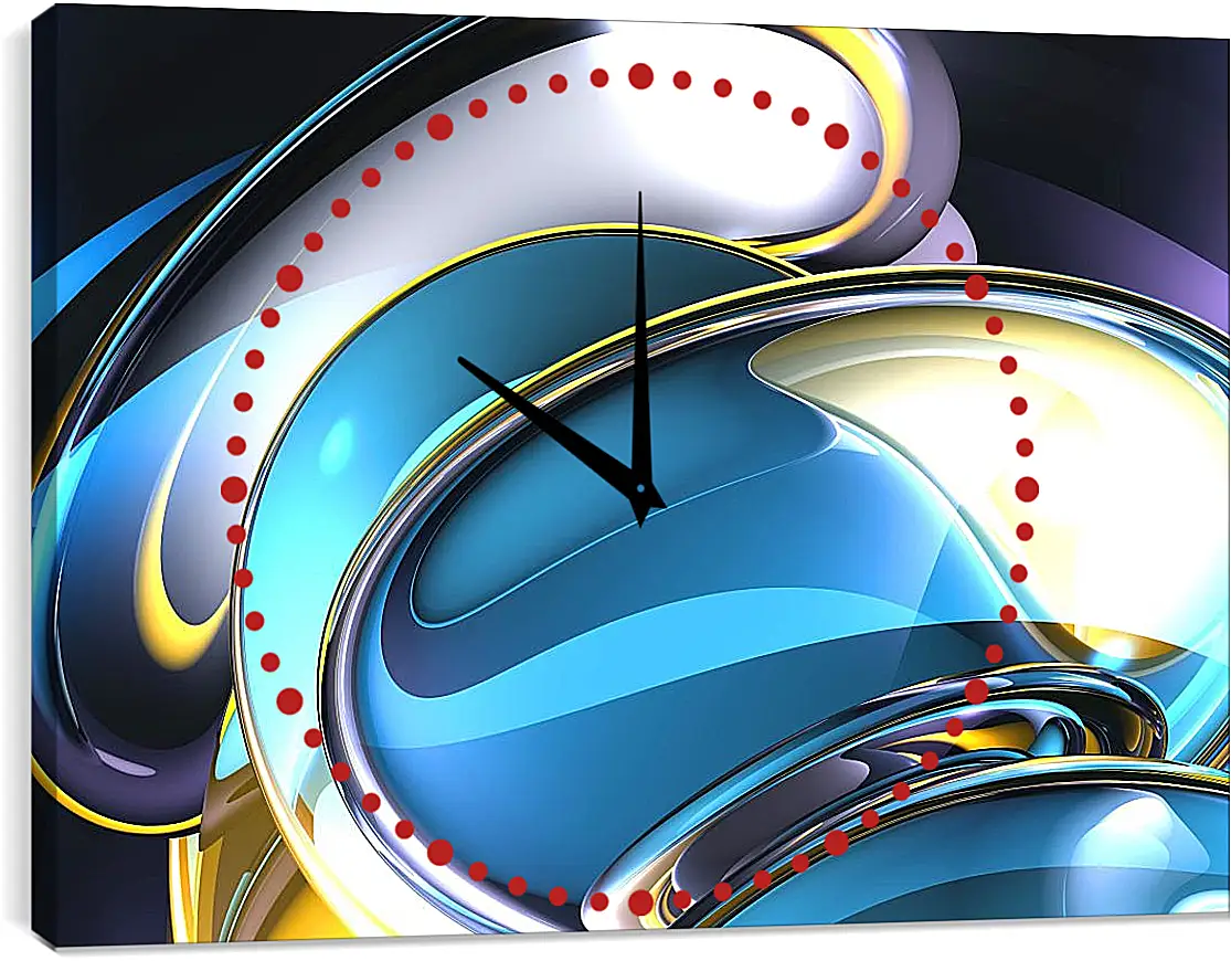 Часы картина - Абстракция