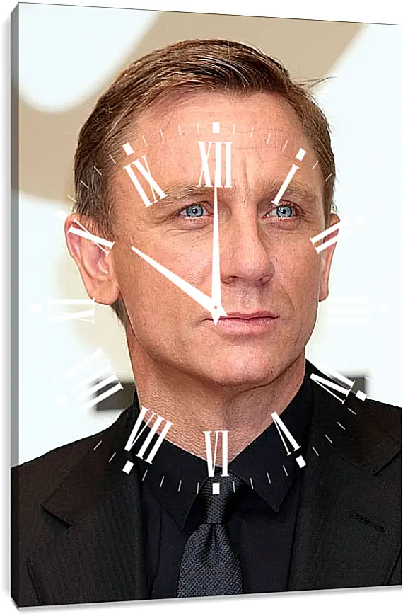 Часы картина - Дэниел Крейг. Daniel Craig