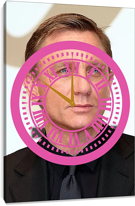 Часы картина - Дэниел Крейг. Daniel Craig