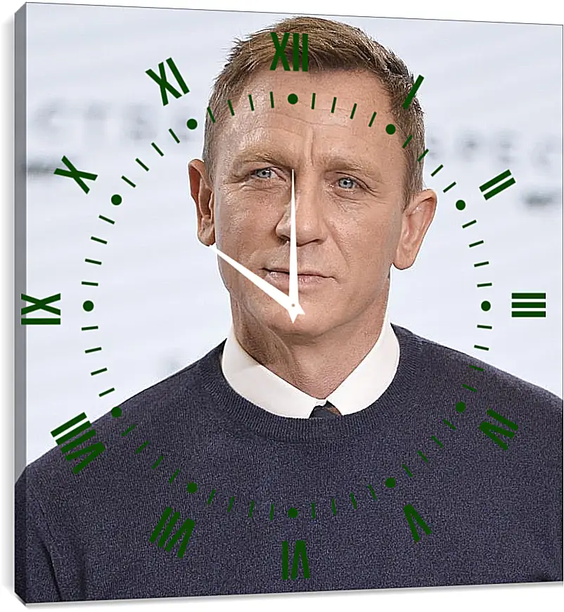 Часы картина - Дэниел Крейг. Daniel Craig