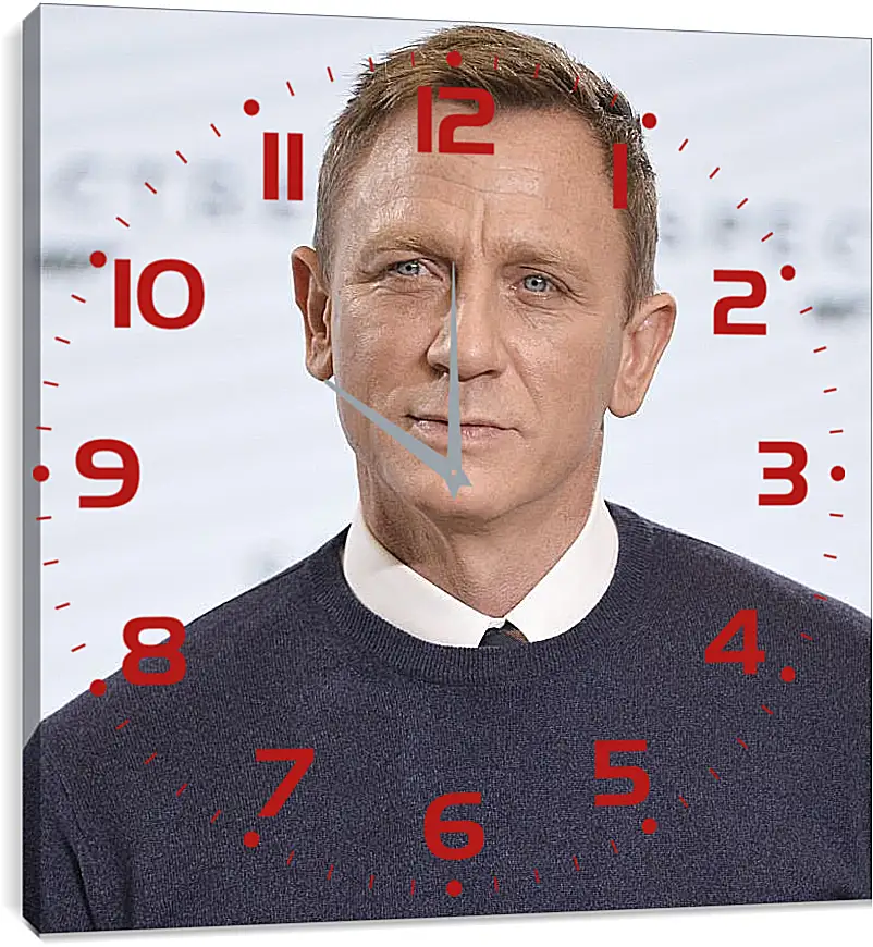 Часы картина - Дэниел Крейг. Daniel Craig