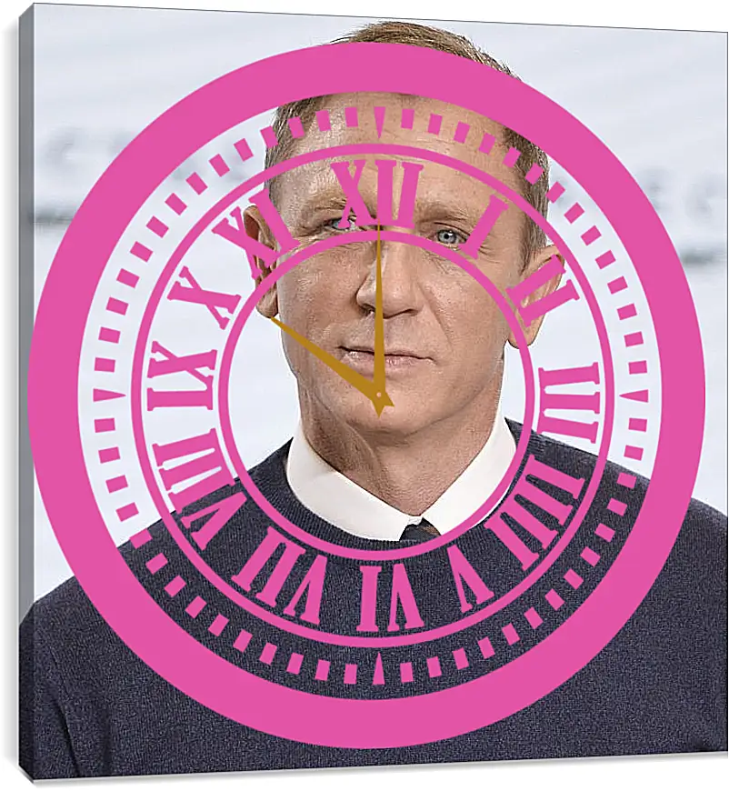 Часы картина - Дэниел Крейг. Daniel Craig