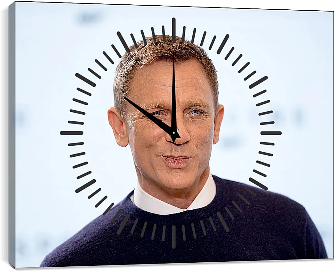 Часы картина - Дэниел Крейг. Daniel Craig