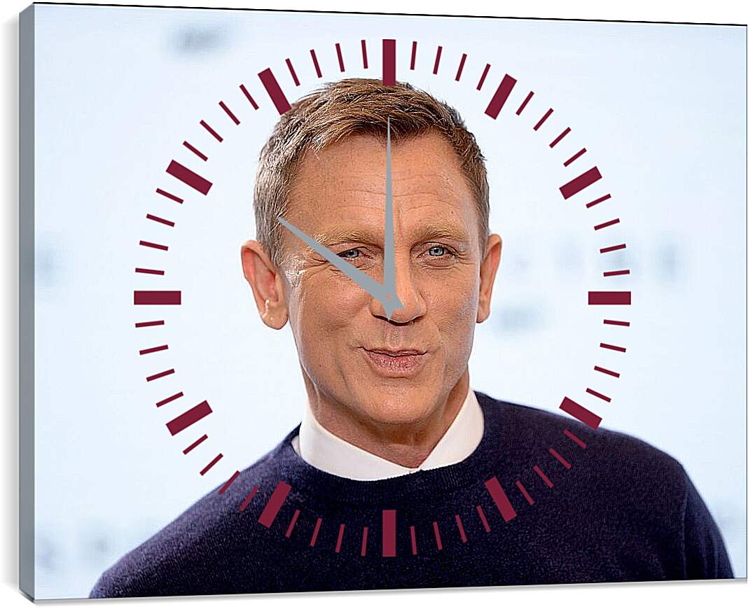 Часы картина - Дэниел Крейг. Daniel Craig