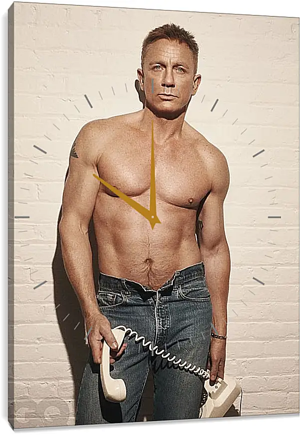 Часы картина - Дэниел Крейг. Daniel Craig