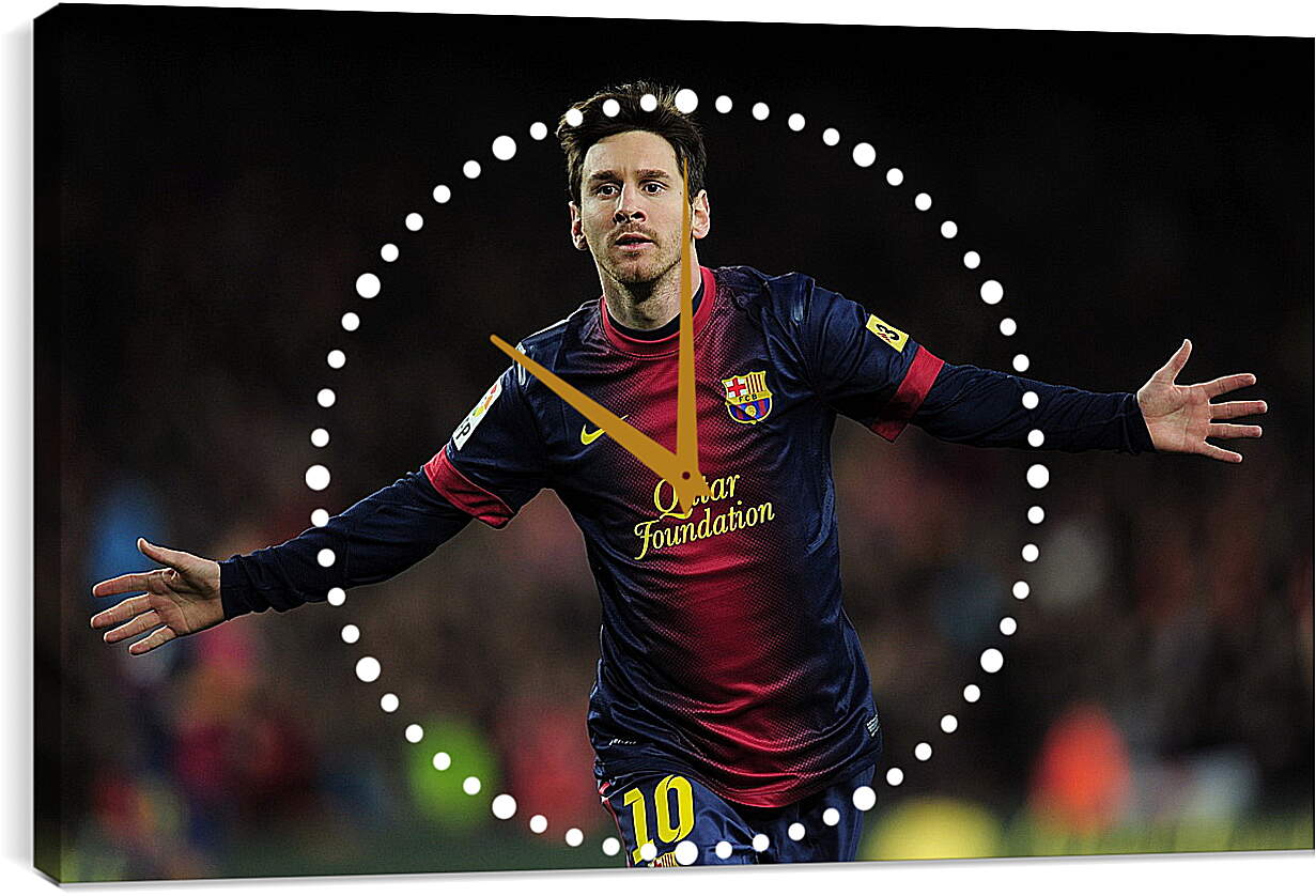 Часы картина - Лионель Месси (Lionel Andres Messi ) Футбол