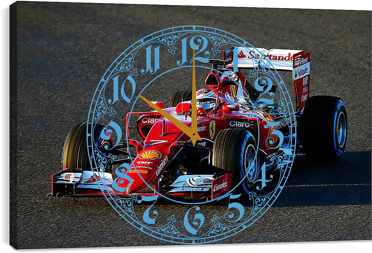 Часы картина - Формула 1 (F1)