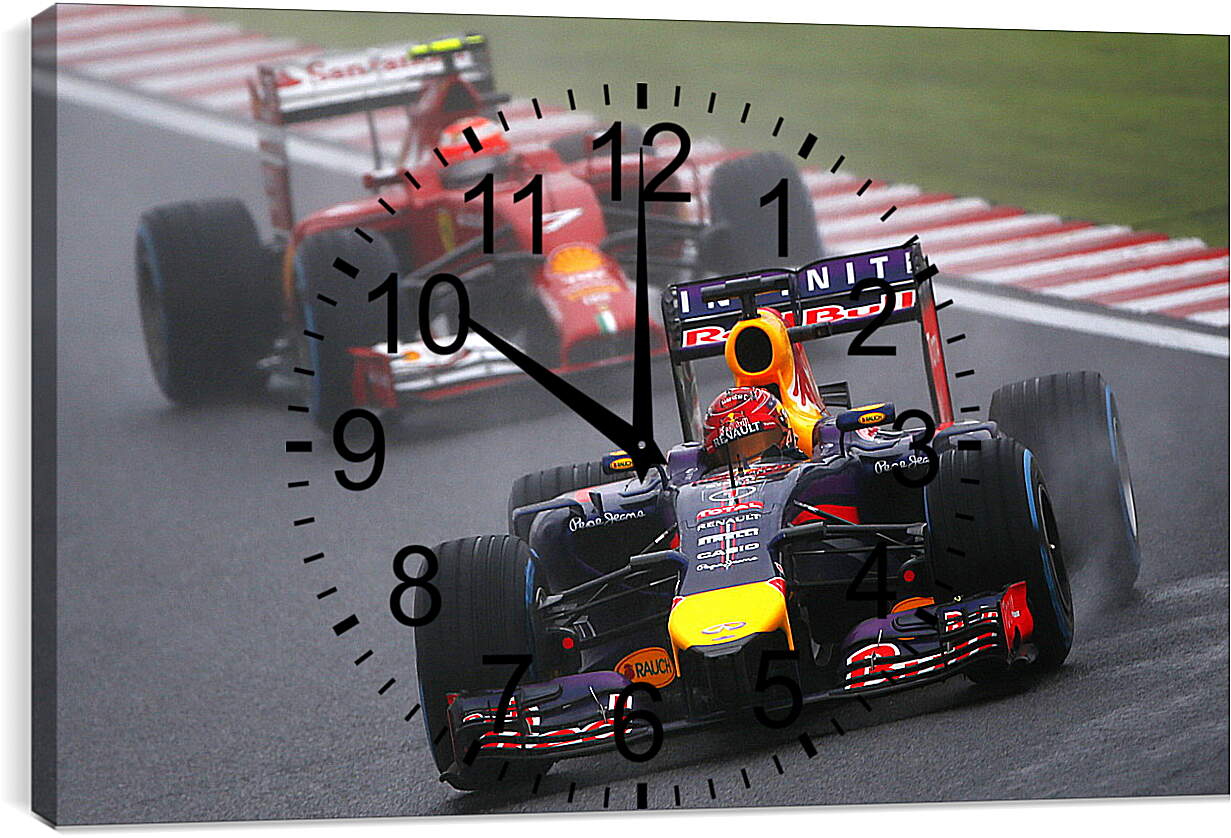 Часы картина - Формула-1 (Автоспорт)
