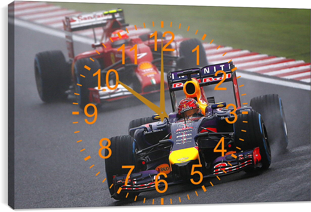 Часы картина - Формула-1 (Автоспорт)