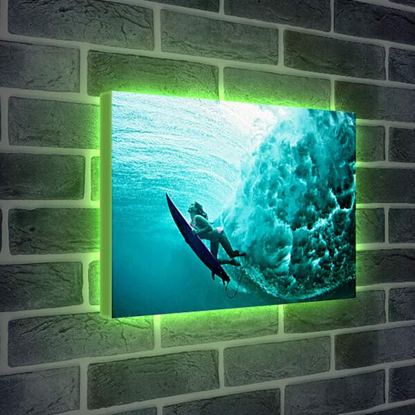 Лайтбокс световая панель - Девушка под водой