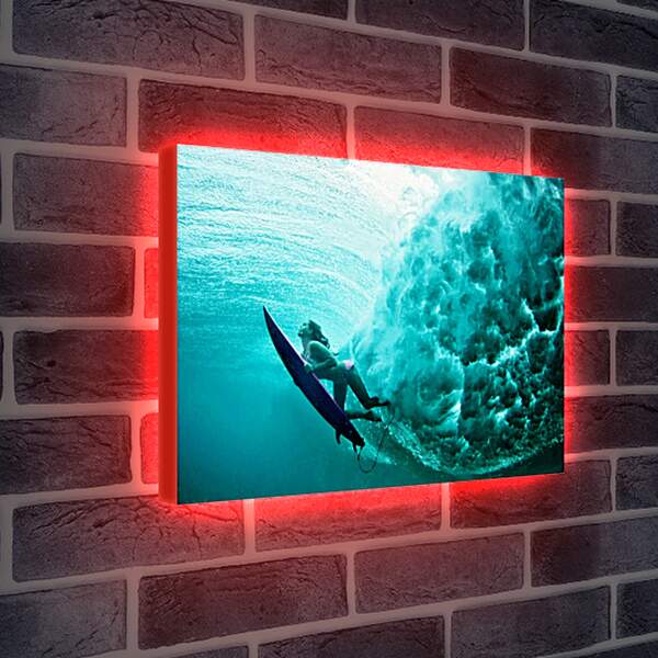 Лайтбокс световая панель - Девушка под водой