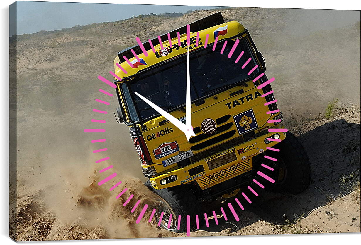 Часы картина - Ралли Дакар (Автоспорт)