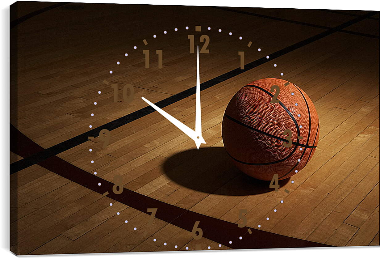 Часы картина - Мяч баскетбольный