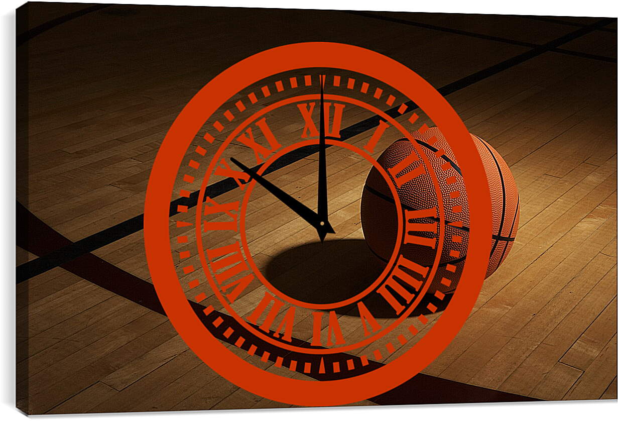 Часы картина - Мяч баскетбольный