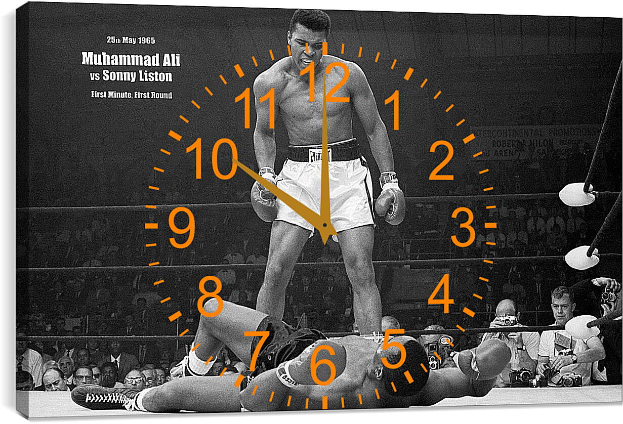 Часы картина - Мухаммед Али (Muhammad Ali)
