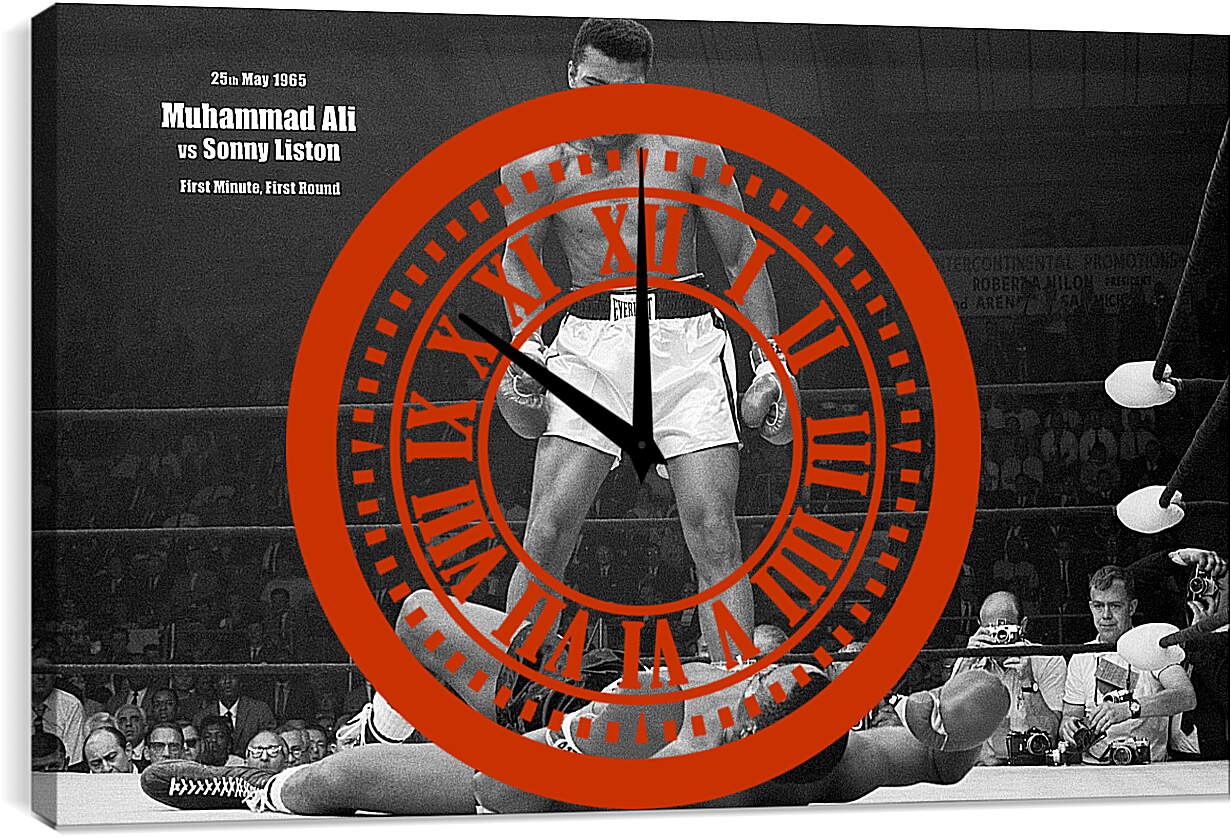 Часы картина - Мухаммед Али (Muhammad Ali)