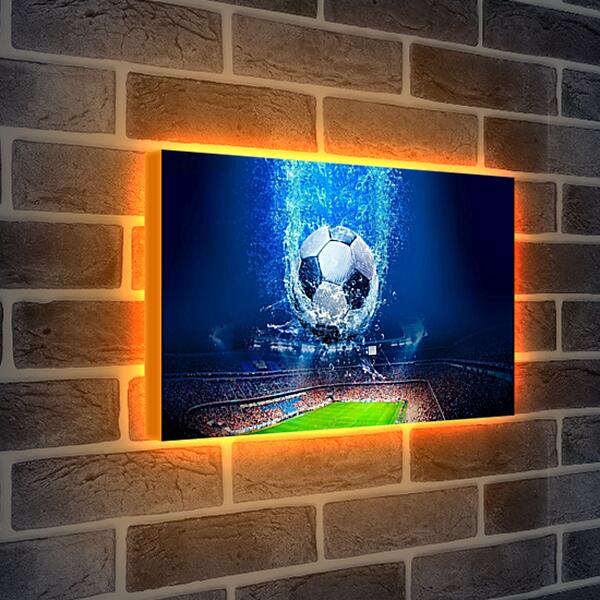 Лайтбокс световая панель - Мяч над стадионом