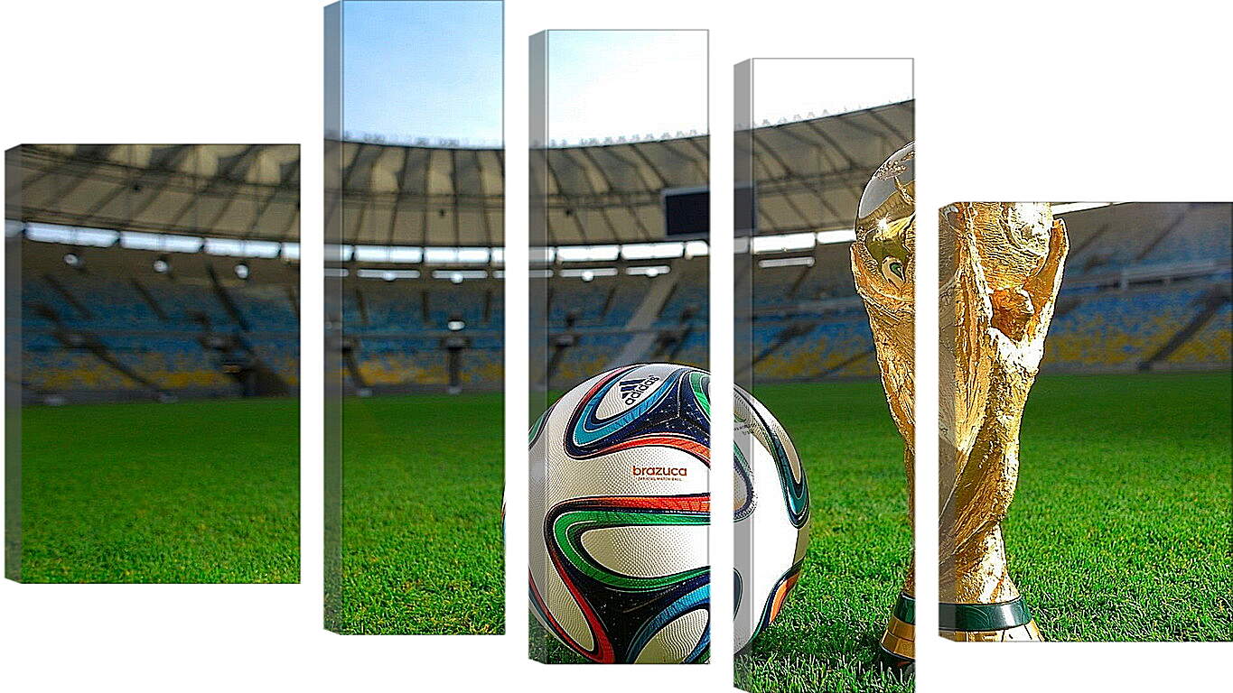 Модульная картина - Мяч и Кубок Мира