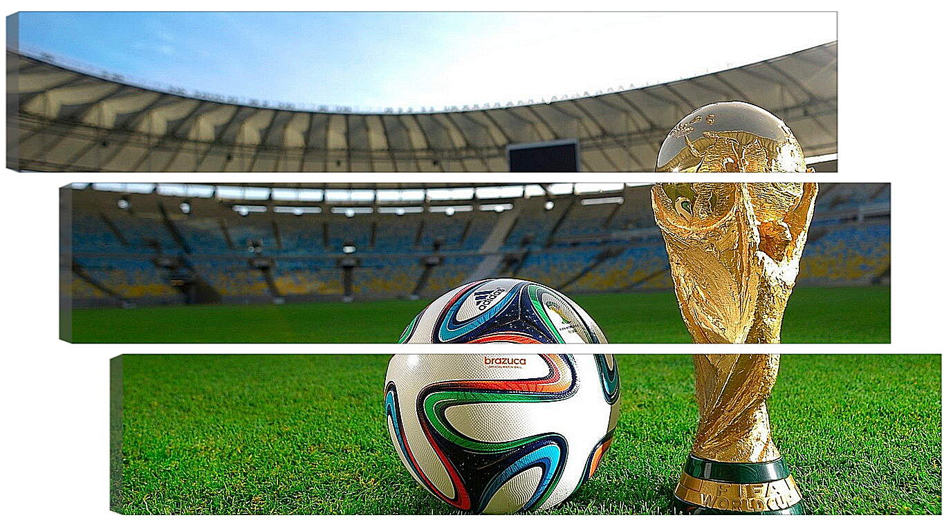 Модульная картина - Мяч и Кубок Мира