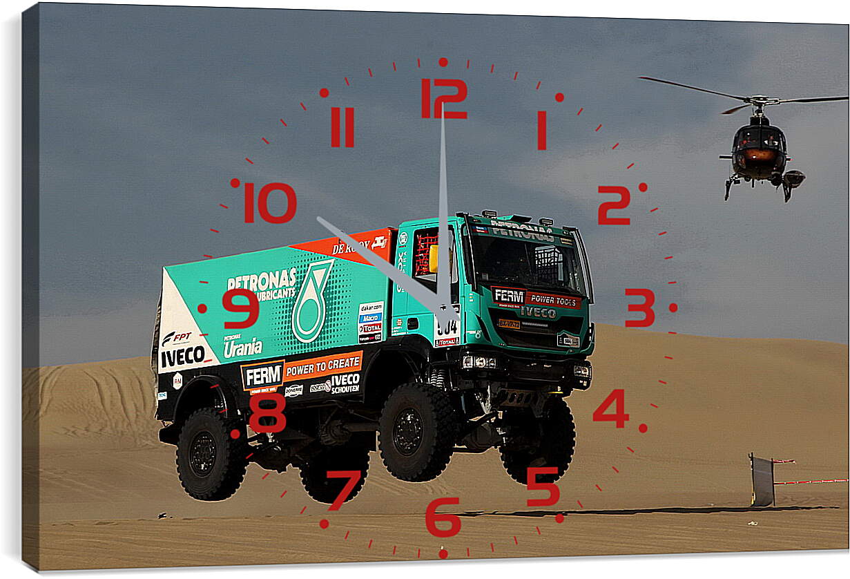 Часы картина - Дакар (Автоспорт)