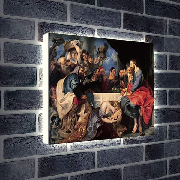 Лайтбокс световая панель - Feast in the House of Simon the Pharisee. Питер Пауль Рубенс