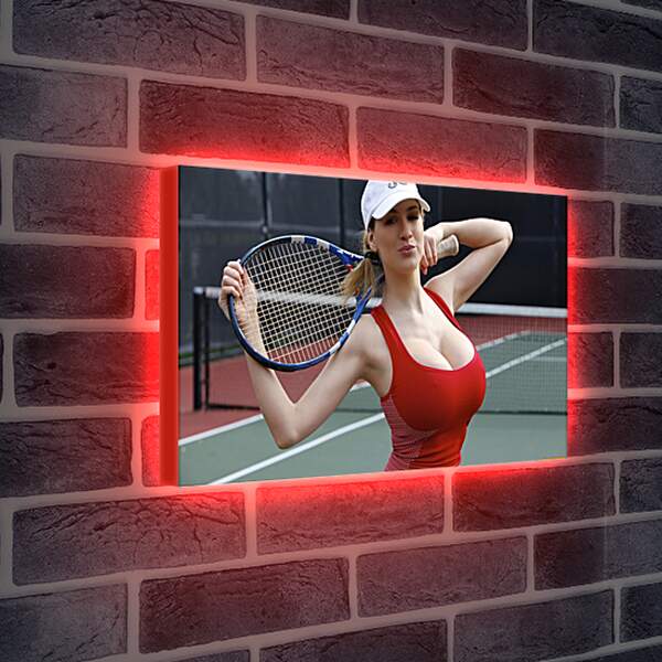 Лайтбокс световая панель - Тенисистка