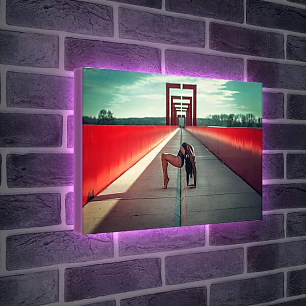 Лайтбокс световая панель - Мостик на мосту