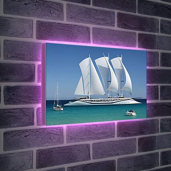 Лайтбокс световая панель - Шикарная яхта