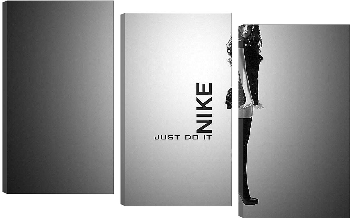 Модульная картина - Девушка. Nike