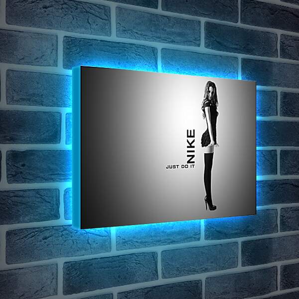 Лайтбокс световая панель - Девушка. Nike
