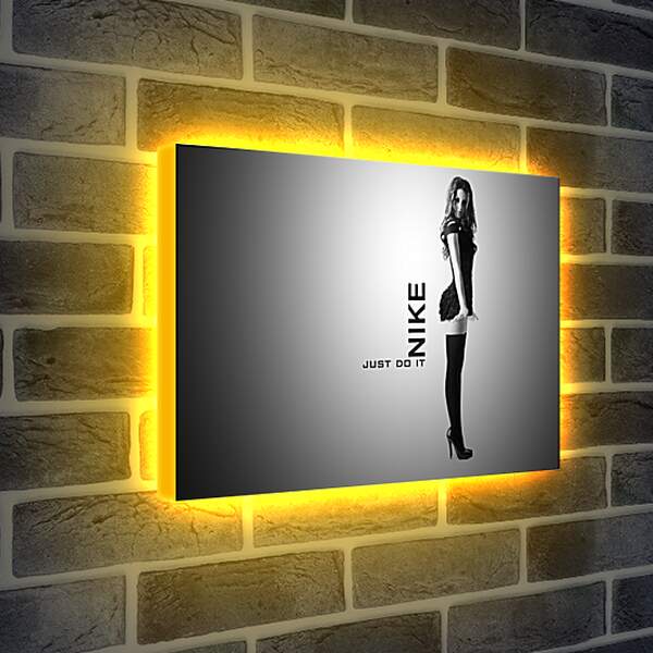 Лайтбокс световая панель - Девушка. Nike