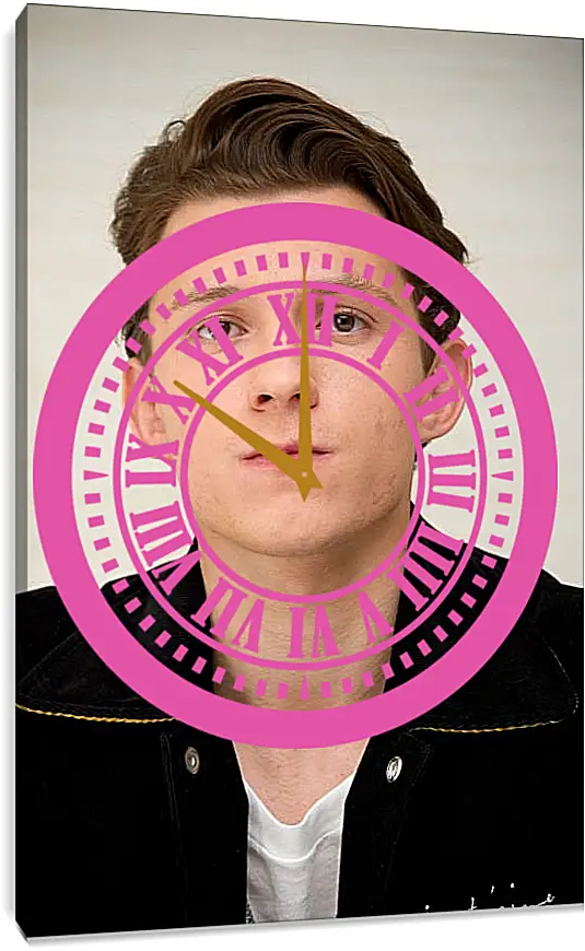 Часы картина - Том Холланд. Tom Holland