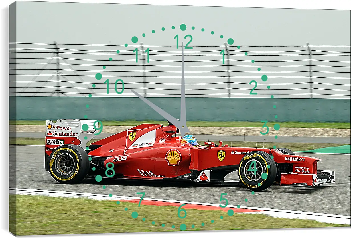 Часы картина - Формула 1