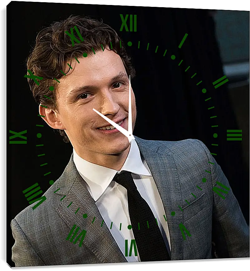 Часы картина - Том Холланд. Tom Holland