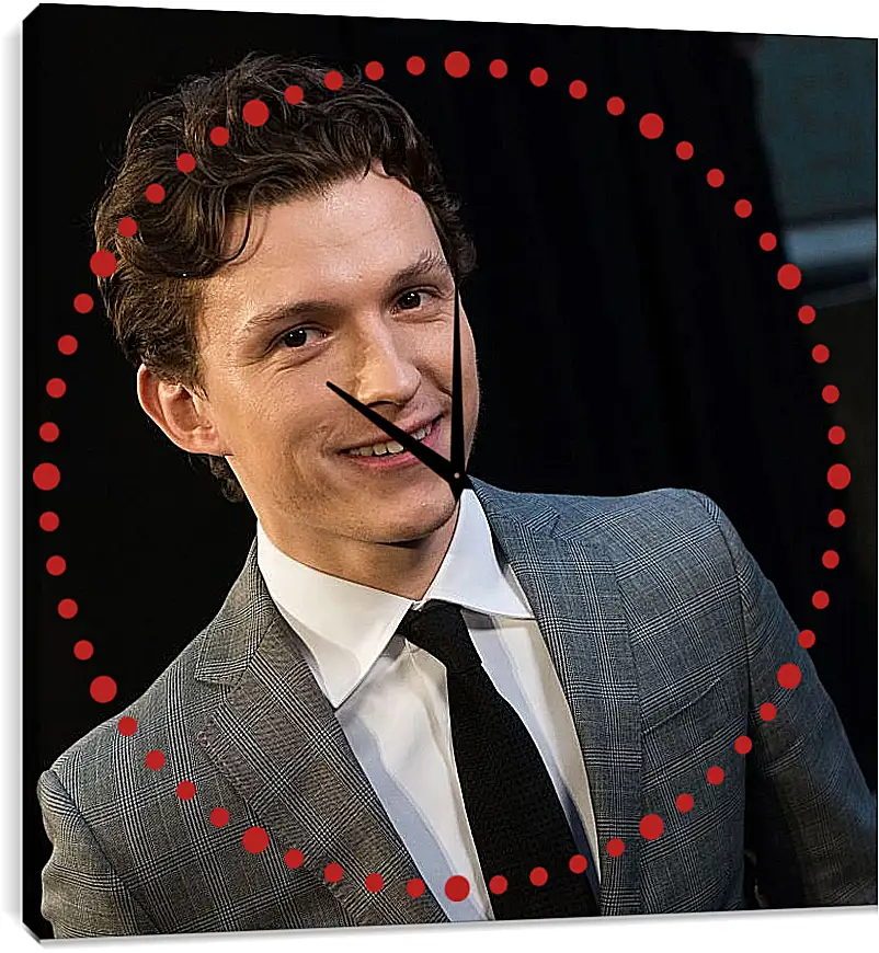 Часы картина - Том Холланд. Tom Holland